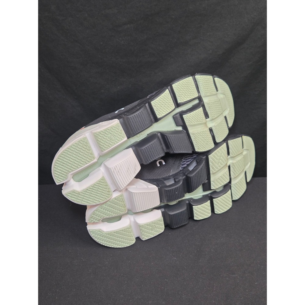 On Running Cloudnova Athletic Shoes in Black and Light Green - Picture 8 of 10